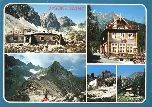 Vysoke Tatry Hohe Tatra Zbojnicka chata  Kat. Slowakische Republik