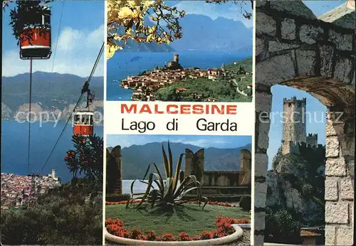 Malcesine Lago di Garda Teilansichten Kat. Malcesine