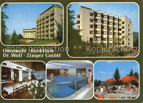 Bad Koenig Odenwald Odenwald Kurklinik Dr. Wolf Zimper GmbH Kat. Bad Koenig