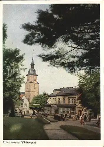 Friedrichroda Ortsansicht Kat. Friedrichroda