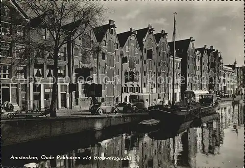 Amsterdam Niederlande Brouwersgracht Alte Lagerplaetze Oude Pakhuizen Kat. Amsterdam