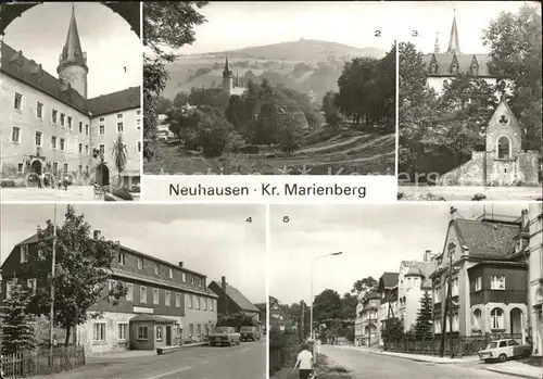 Neuhausen Marienberg Schloss Purschenstein Ferienheim Kammbaude  Kat. Marienberg