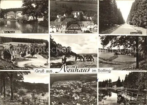 Neuhaus Solling Fohlenplacken Holzmindental Lakenhausteich Teich Kat. Holzminden