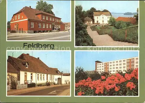 Feldberg Mecklenburg Rathaus Erholungsheime  Kat. Feldberger Seenlandschaft