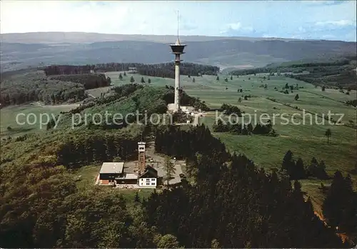 Kirchheim Teck Berggasthof Eisenberg mit Heussner Haus und Borgmannturm Fliegeraufnahme Kat. Kirchheim unter Teck