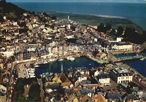 Honfleur Vue generale aerienne du Port Kat. Honfleur