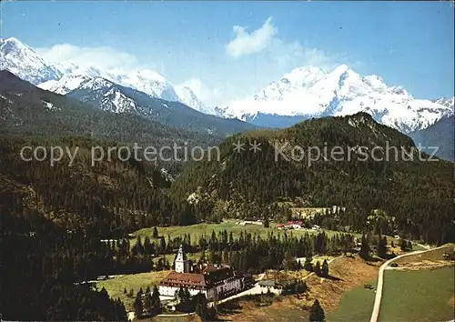 Klais Schloss Elmau Panorama Kat. Kruen