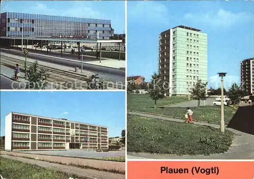 Plauen Vogtland Oberer Bahnhof Salvador Allende Oberschule Punkthaus Kat. Plauen