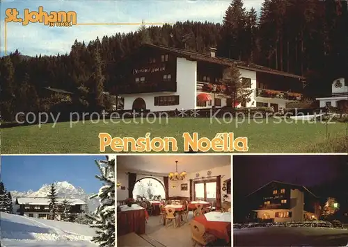 St Johann Tirol Pension Noella Kitzbueheler Horn Gastraum Kat. St. Johann in Tirol