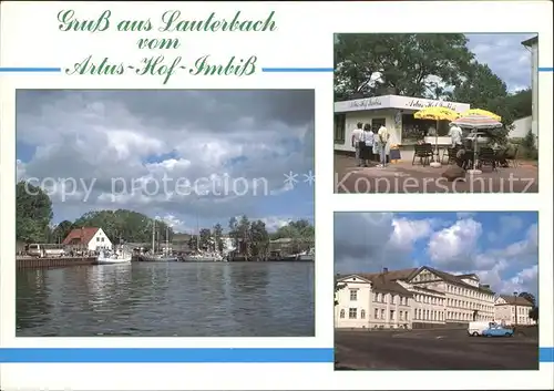 Lauterbach Putbus Artus Hof Imbiss Hafen Kat. Putbus Ruegen