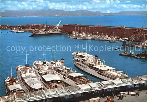 Napoli Neapel Mole Beverello Piroscafi per le Isole di Capri e Ischia Kat. Napoli