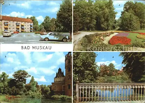 Bad Muskau Oberlausitz PdF Park Moorbad Schlossruine Kat. Bad Muskau