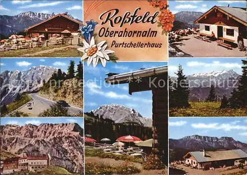 Rossfeldhuette Oberahornalm Hoher Goell Dachstein Purtschellenhaus Kat. Berchtesgaden