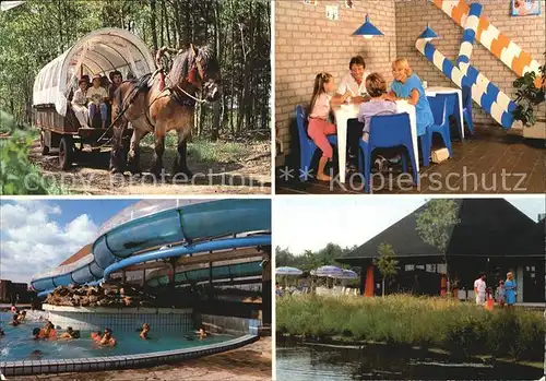 America Niederlande Vendorado Bungalowpark Loohorst Pferdeplanwagen Schwimmbad Spielzimmer Kat. Horst aan de Maas