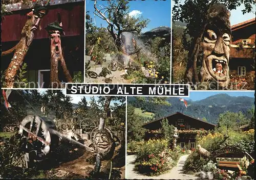 Mayrhofen Zillertal Studio Alte Muehle Ausstellung Mineralien Edel und Halbedelsteine Gemaelde Schnitzereien Bunte Eisberge Kat. Mayrhofen