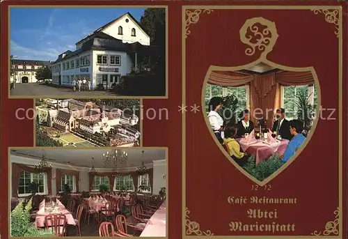 Marienstatt Westerwald Cafe Restaurant Abtei Marienstatt Fliegeraufnahme Speisesaal Kat. Streithausen