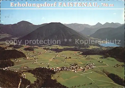 Faistenau Salzburg mit Hintersee Fliegeraufnahme Kat. Faistenau