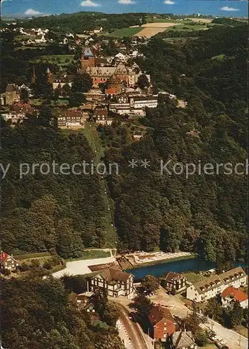 Burg Wupper Schloss Burg Seilbahn Unterburg Fliegeraufnahme Kat. Solingen