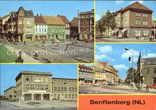 Senftenberg Niederlausitz PdF Bahnhofstr und HOG Stadtcafe Ingenieurschule Thaelmann Kat. Senftenberg
