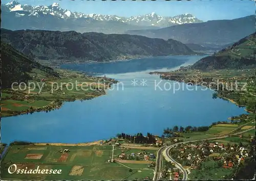 Ossiachersee mit Julische Alpen Fliegeraufnahme Kat. Ossiach