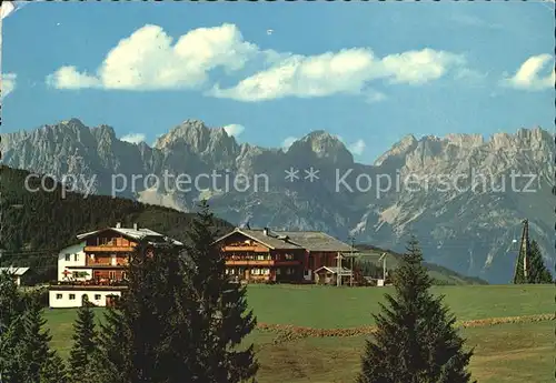 Kirchberg Tirol Alpengasthof Maierl mit Wildem Kaiser Kat. Kirchberg in Tirol