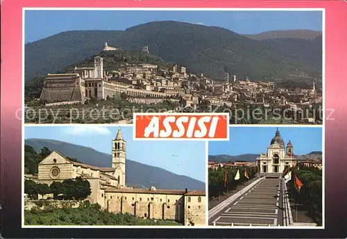 Assisi Umbria Kirche Stadtansicht Kat. Assisi