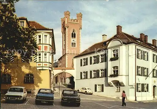 Furth Wald Stadtturm Amtsgerichtsgebaeude Kat. Furth im Wald