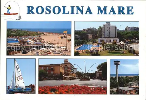 Rosolina Mare Aussichtsturm Platz Strand Hotel mit Pool Kat. Rosolina