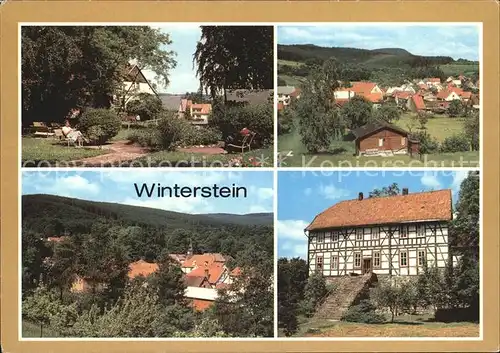Winterstein Emsetal Fachwerkhaus Kurpark Ortsansicht