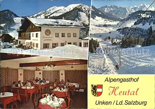 Heutal Unken Alpengasthof Heutal  Kat. Unken