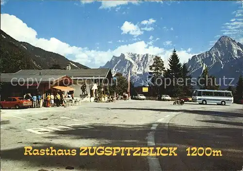 Zugspitze Rasthaus Zugspitzblick Kat. Garmisch Partenkirchen