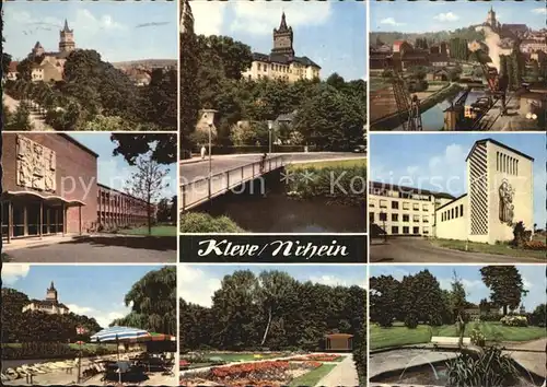 Kleve Niederrhein Denkmal Schloss Hafen Ortsansichten Park Kat. Kleve