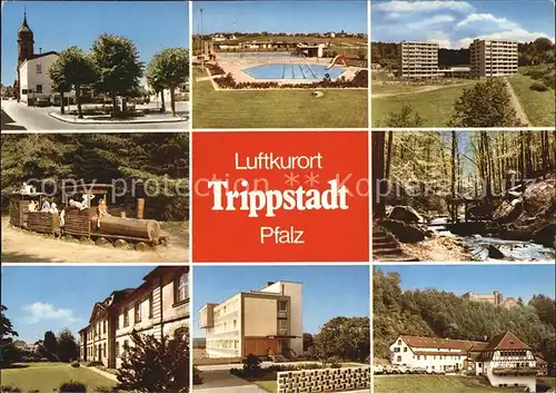 Trippstadt Luftkurort Schwimmbad Schwesternhaus Wohnstift Burg Wilenstein Kat. Trippstadt