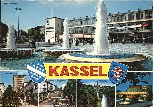 Kassel Hauptbahnhof Treppenstrasse Obere Koenigstrasse Herkules  Kat. Kassel