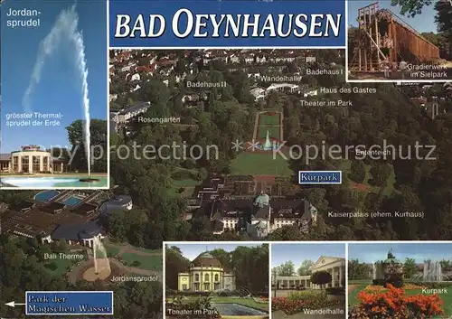 Bad Oeynhausen Jordansprudel Kurpark Therme Wandelhalle Theater Kat. Bad Oeynhausen