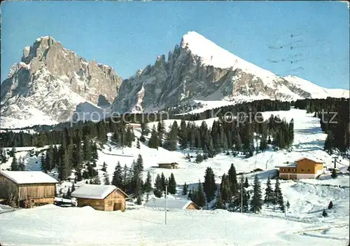 Seiser Alm Talstation Florian Lift Langkofer Dolomiten Winter Kat. Seis am Schlern Kastelruth Suedtirol
