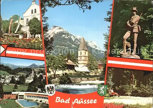 Bad Aussee Steiermark Kurpark Erzherzog Johann Denkmal  Kat. Bad Aussee