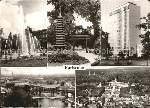 Karlsruhe Baden Wasserspiele Stadtgarten Verwaltungsgebaeude KLV Schloss