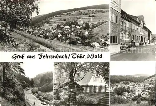 Fehrenbach Thueringer Wald HO Gaststaette Schwarzer Adler Fehrenbacher Schweiz Werraquelle Kat. Masserberg