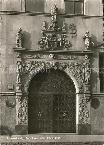 Braunschweig Portal aus dem Jahre 1630 Kat. Braunschweig