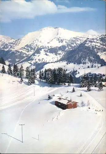 Steibis Berggasthaus Pension Imberg Winter Kat. Oberstaufen