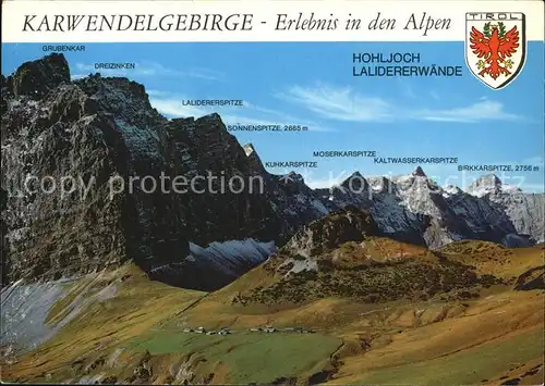Tirol Region Laliderer Hochalm Karwendelgebirge Kat. Innsbruck