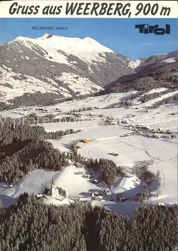 Weerberg Tirol Kellerjoch Luftaufnahme Winter Kat. Weerberg