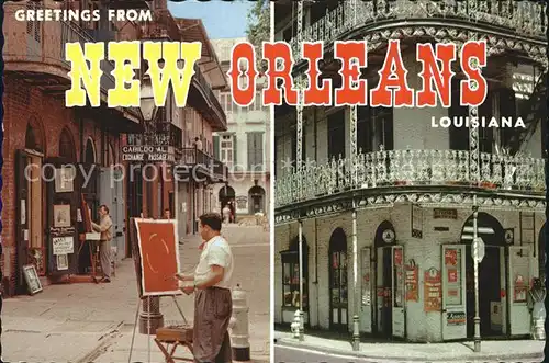 New Orleans Louisiana Paris of America Stadtansicht Maler Kat. New Orleans