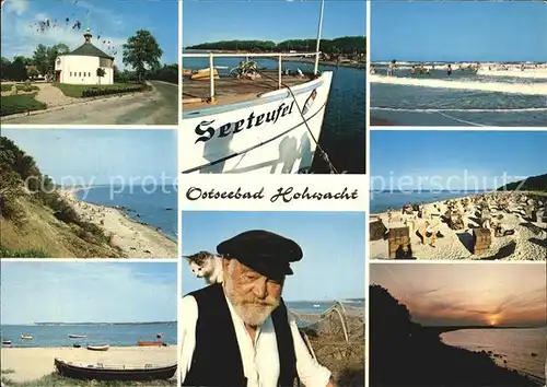 Hohwacht Ostseebad Strand Boote Abendstimmung Fischer  Kat. Hohwacht (Ostsee)