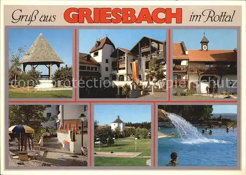 Griesbach Rottal Dreiquellenbad Kurgebiet Schwimmbad Kat. Bad Griesbach i.Rottal