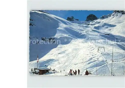 Engelberg OW Skilift Truebsee Jochpass Wintersportplatz Alpen Kat. Engelberg