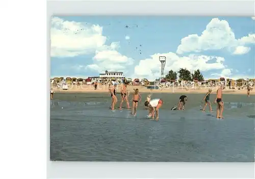 Wremen Strand Strandhalle Nordseebad Kat. Wremen