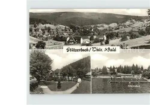 Stuetzerbach Panorama Kurpark Schwimmbad Kat. Stuetzerbach