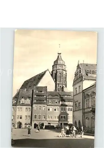Pirna Markt Kirchturm Kat. Pirna